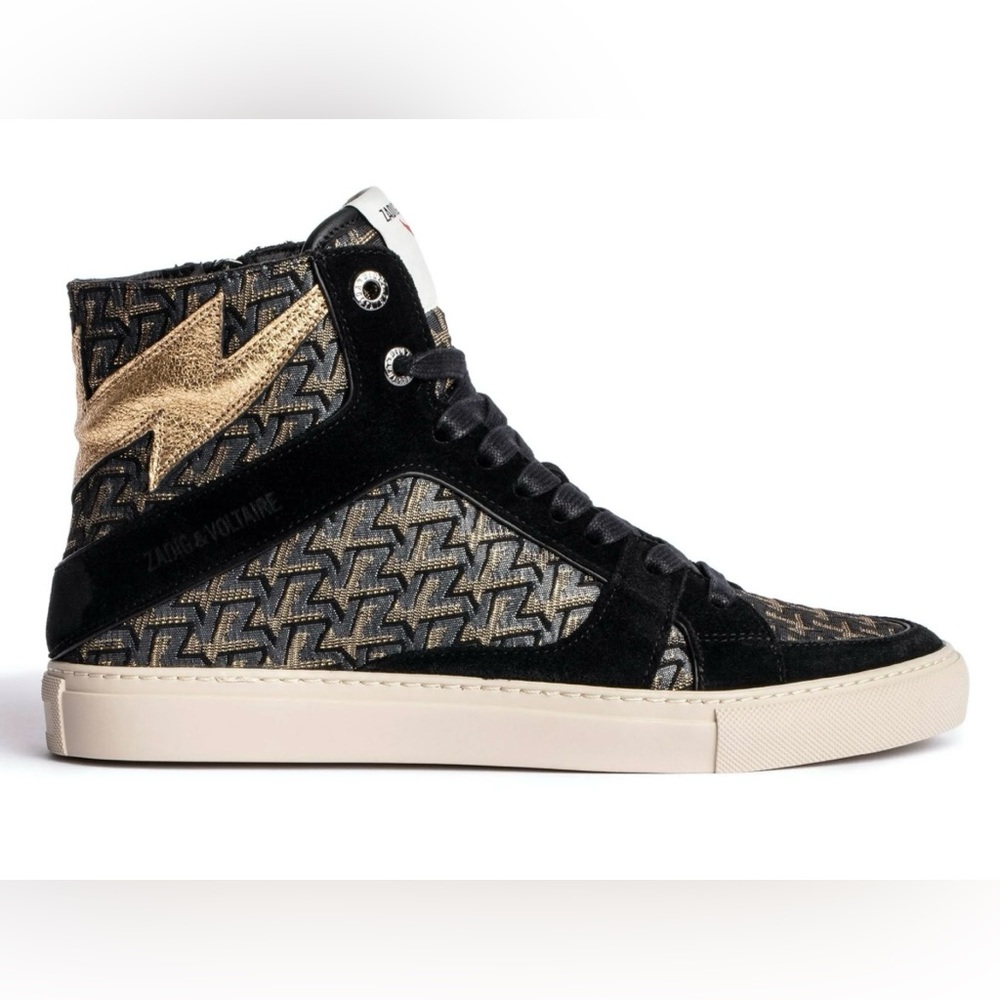 Sz 9 New Zadig High Flash Hightop Sneakers